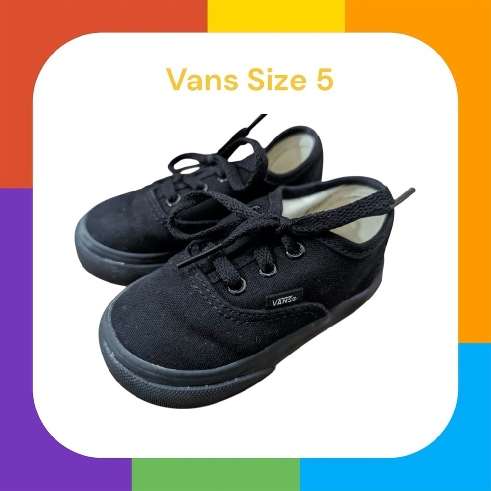 Vans Kids Black Sneakers